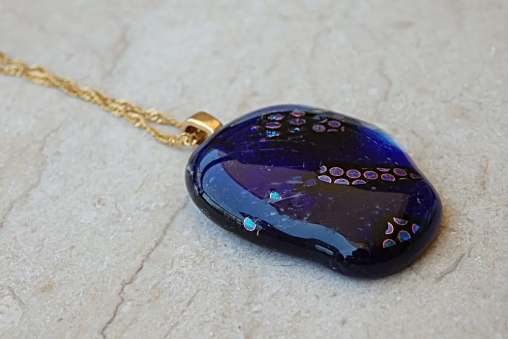 Blue Glass Necklace